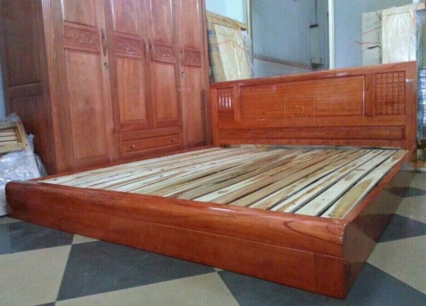 Thanh lý giường bệt gỗ xoan 1m6